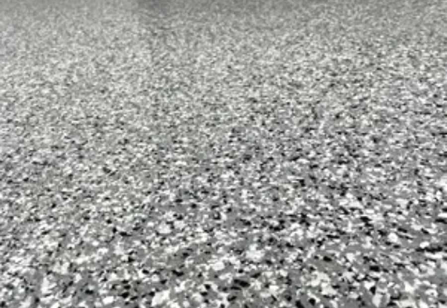 Garage floor flake coating